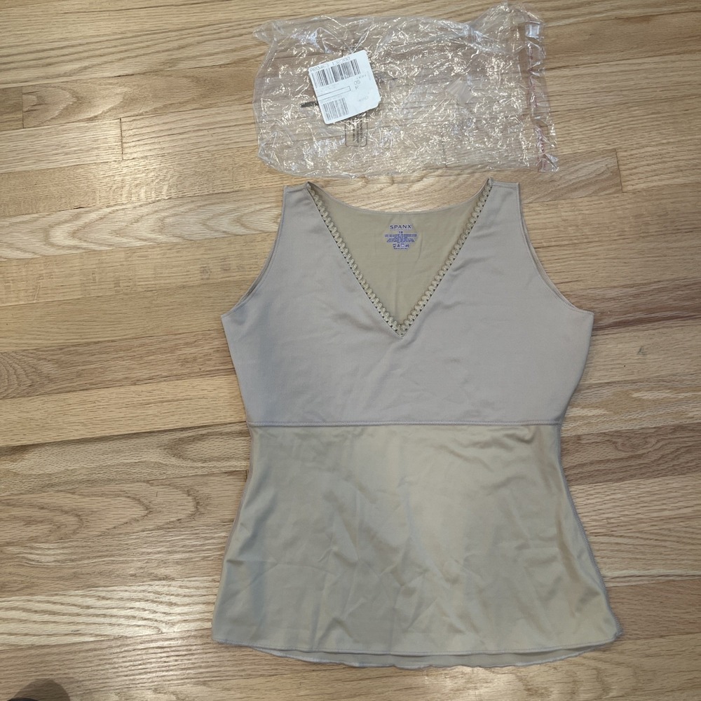 SPANX Camisole Shapewear Hide and Sleek Tank Beige Women's Size 1X